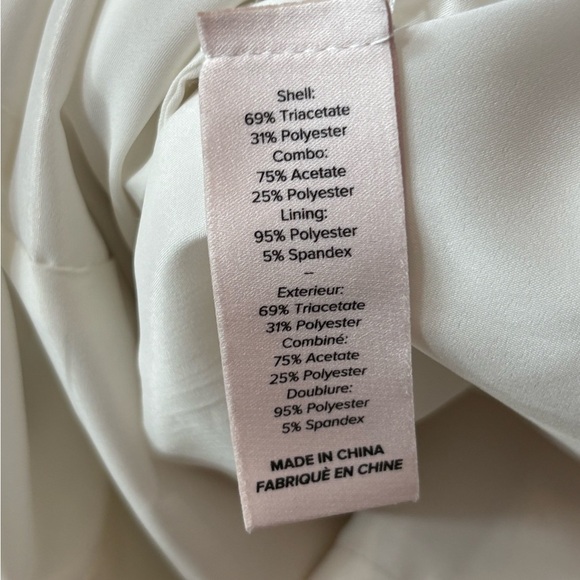 Cinq à Sept Rosemarie ruffle off the shoulder dress white cocktail party size 4 - Picture 16 of 16